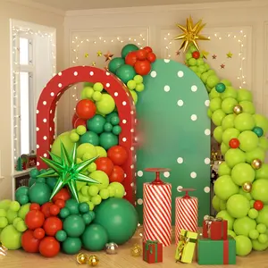 Green Balloon Arch Kit 178 Pcs Christmas Balloon Arch Garland Kit Includes Green and Red Balloons Include Green Red Balloons for Christmas Birthday Party Decorations Supplies