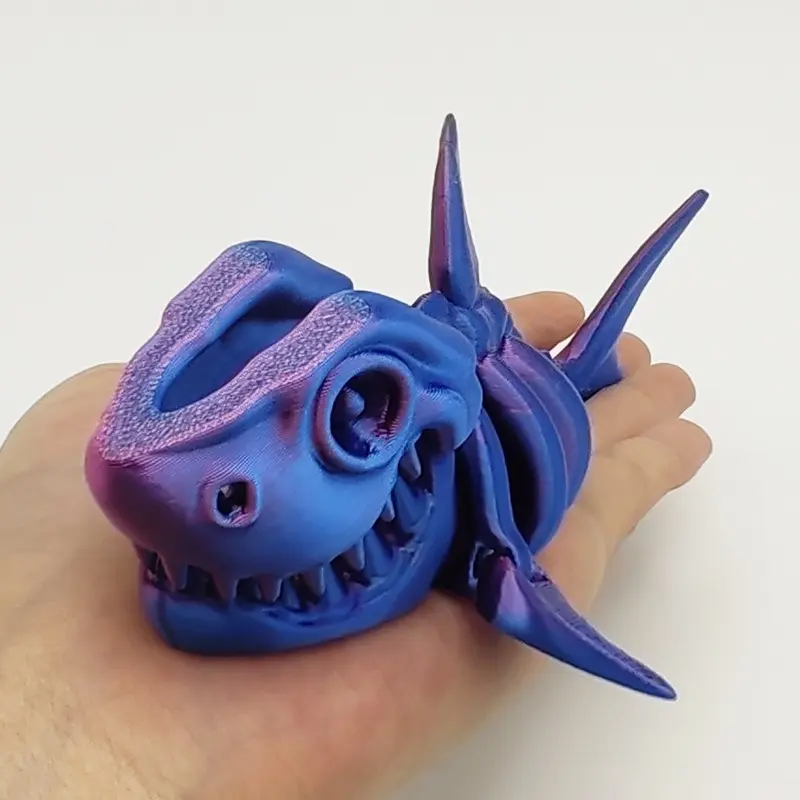 3D Printed Movable Shark Figurine for Aquarium Decoration, Fish Tank Decorations, Great Shark Model for Holiday Party Scene Setup, Creative Gift Idea for Friends