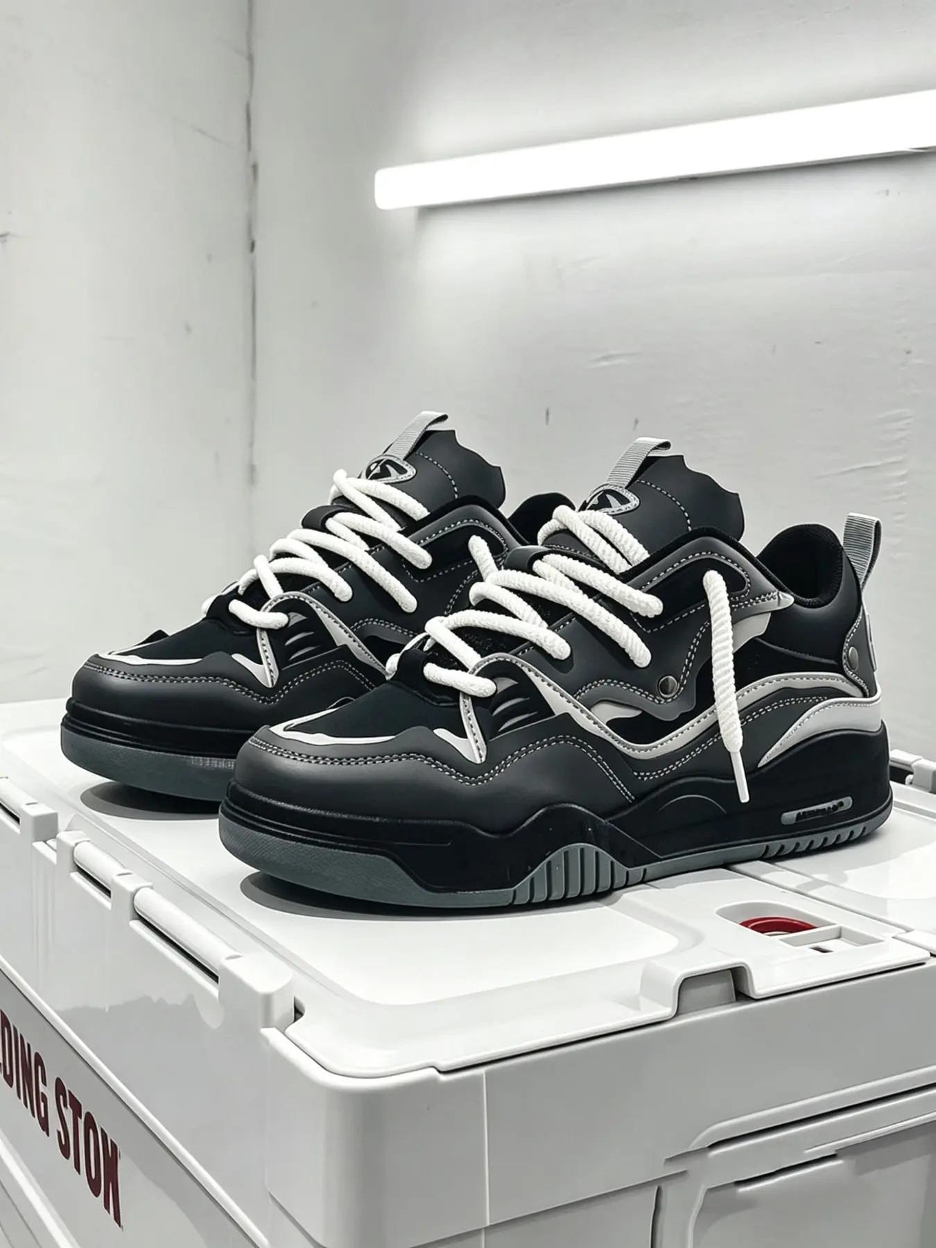 Men's Fashion Casual Shoes Wave Texture Thick Sole Sneakers, Trendy Street Style Skateboard Shoes, Skateboarding Shoes, Sports Shoes, All Season Daily Wear, Trending Shoes, Streetwear Shoes, Skater Shoes