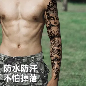New full-arm tattoo sticker, sweat-resistant, realistic, original large dragon totem design, full-arm tattoo, direct from the factory
