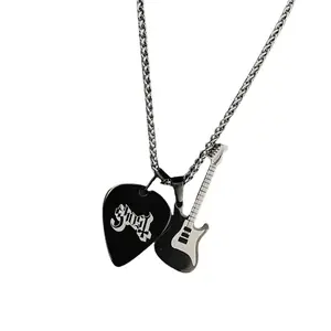 Punk Rock Guitar Pendant Necklace for Music Lovers And Trendsetters Wear