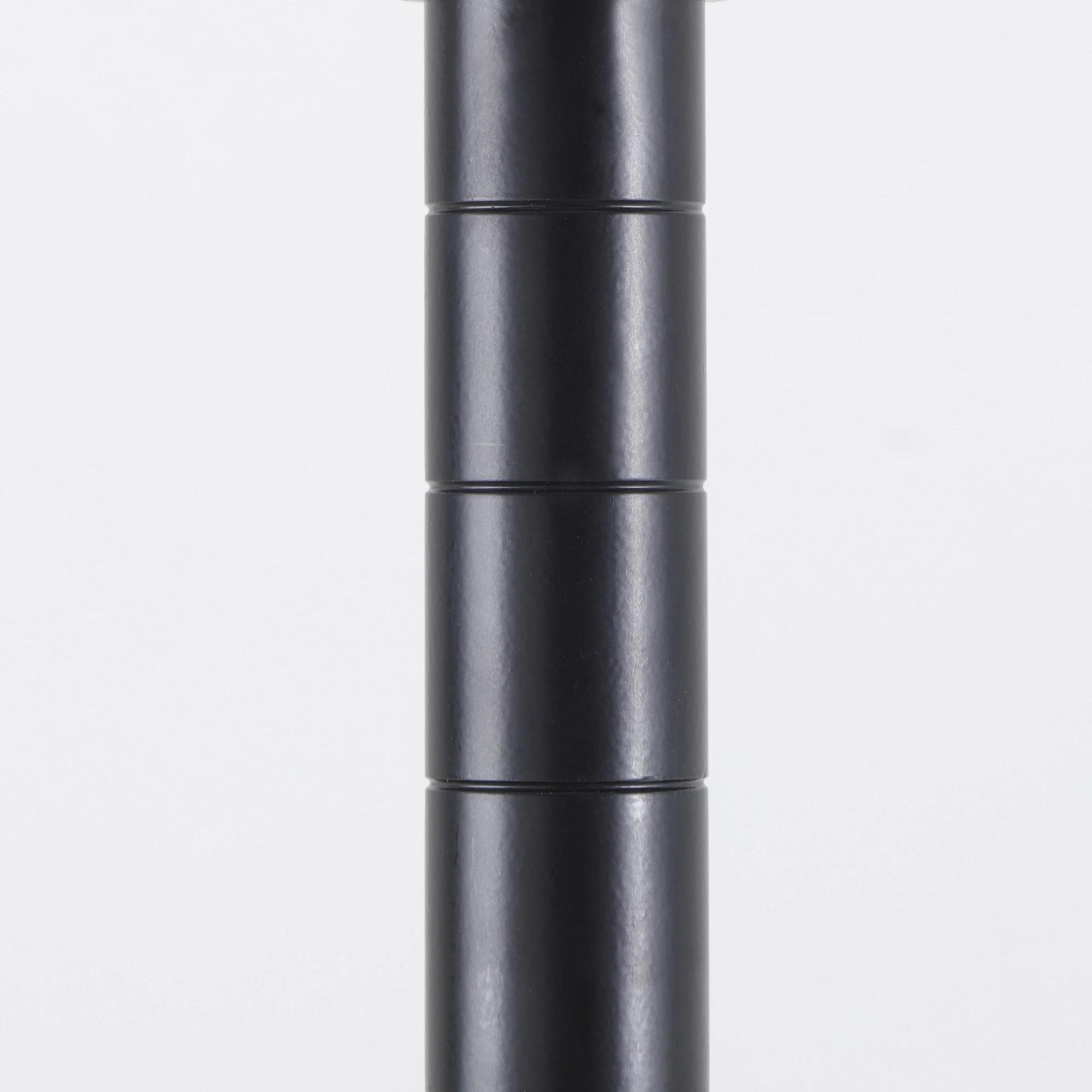 4-Layer Adjustable Utility Storage Rack with Black Anti-Rust Coating Ideal for Pantry/Laundry Room Organization