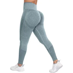 Seamless Workout Butt Lifting Leggings - Booty Scrunch Gym Leggings for Women