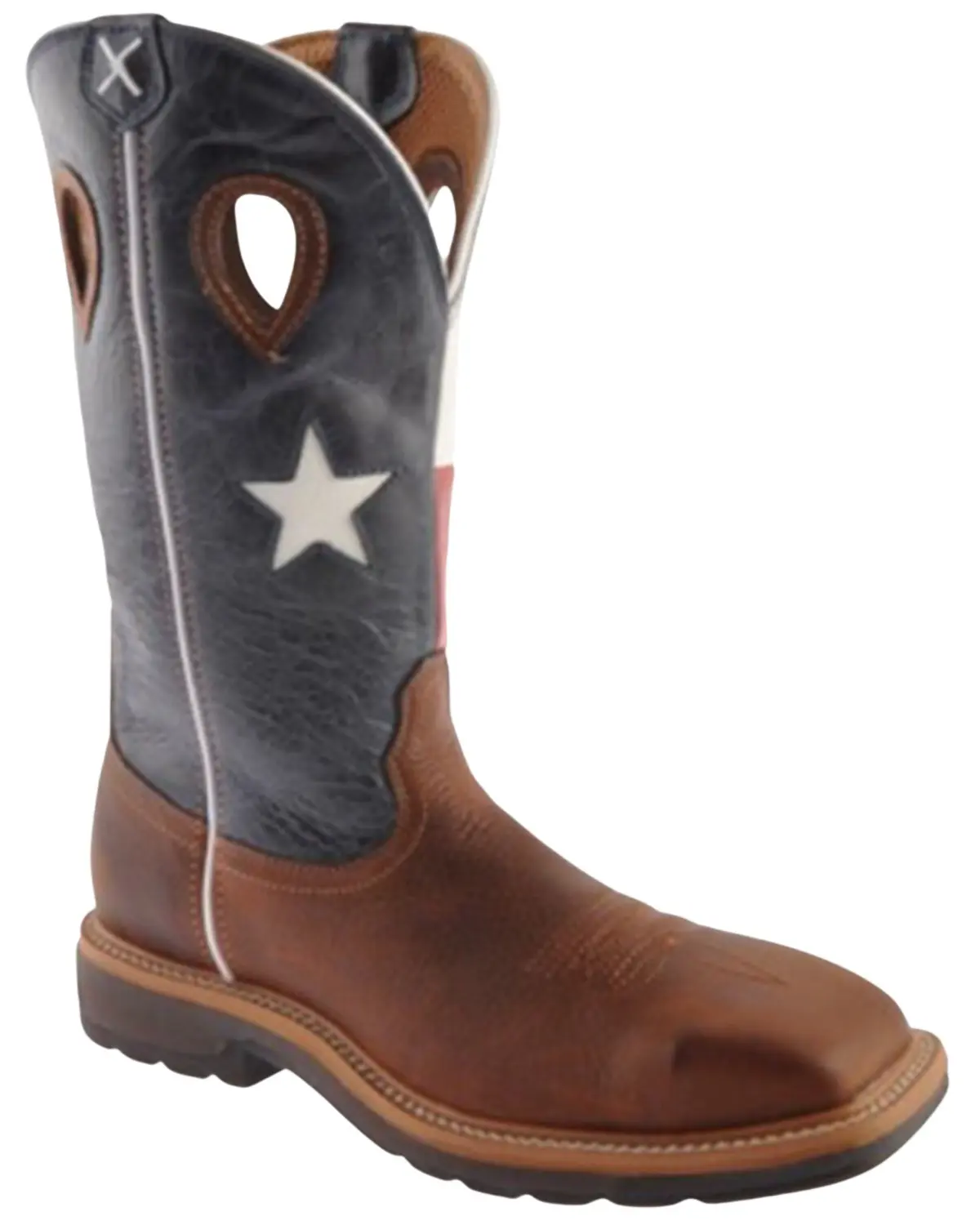 Twisted X Men's Men'S Texas Flag Lite Western Work Boot Steel Toe - Mlcs007 X