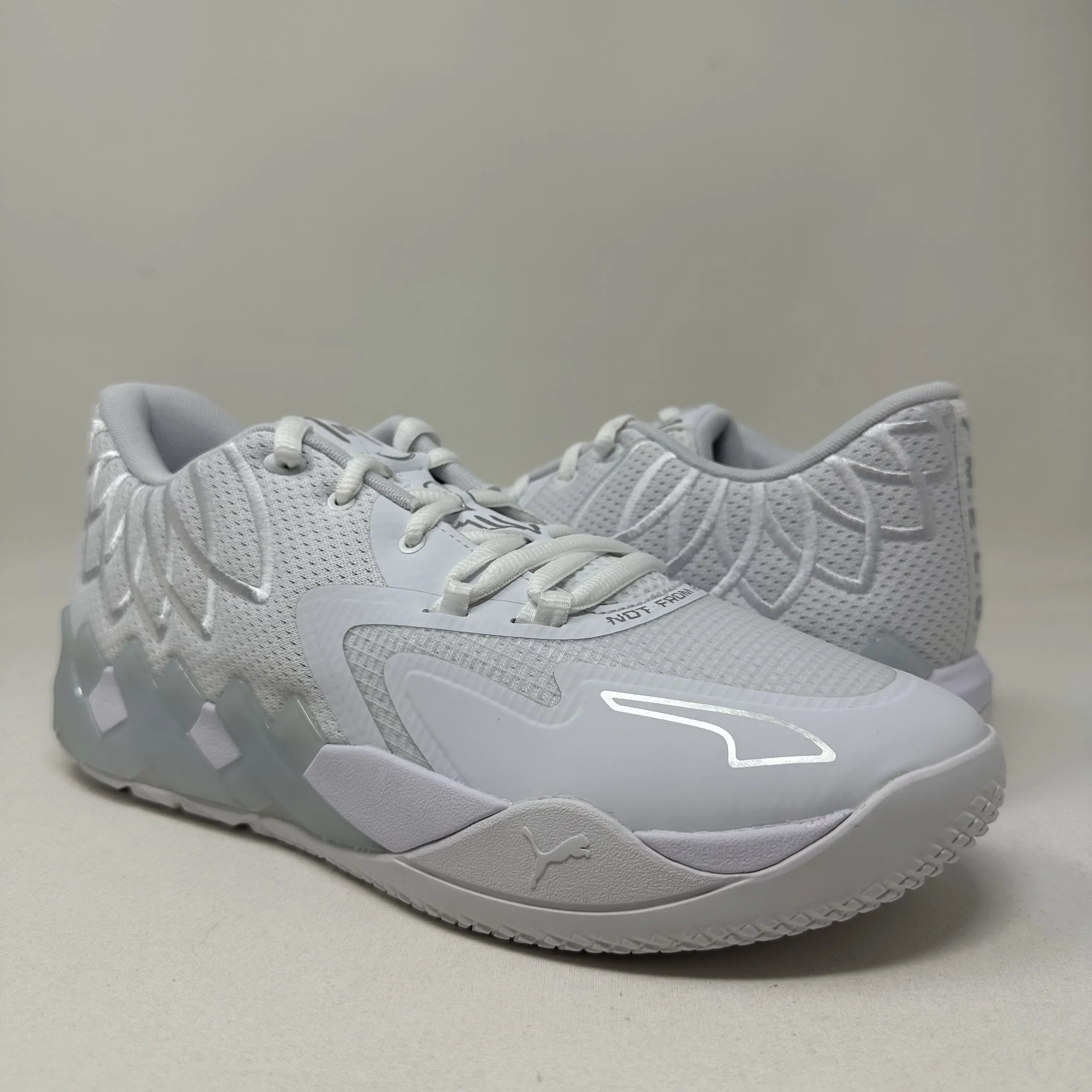 Puma Lamelo Ball Mb.01 Lo “White Silver” 2022 W/Box - 376941-04