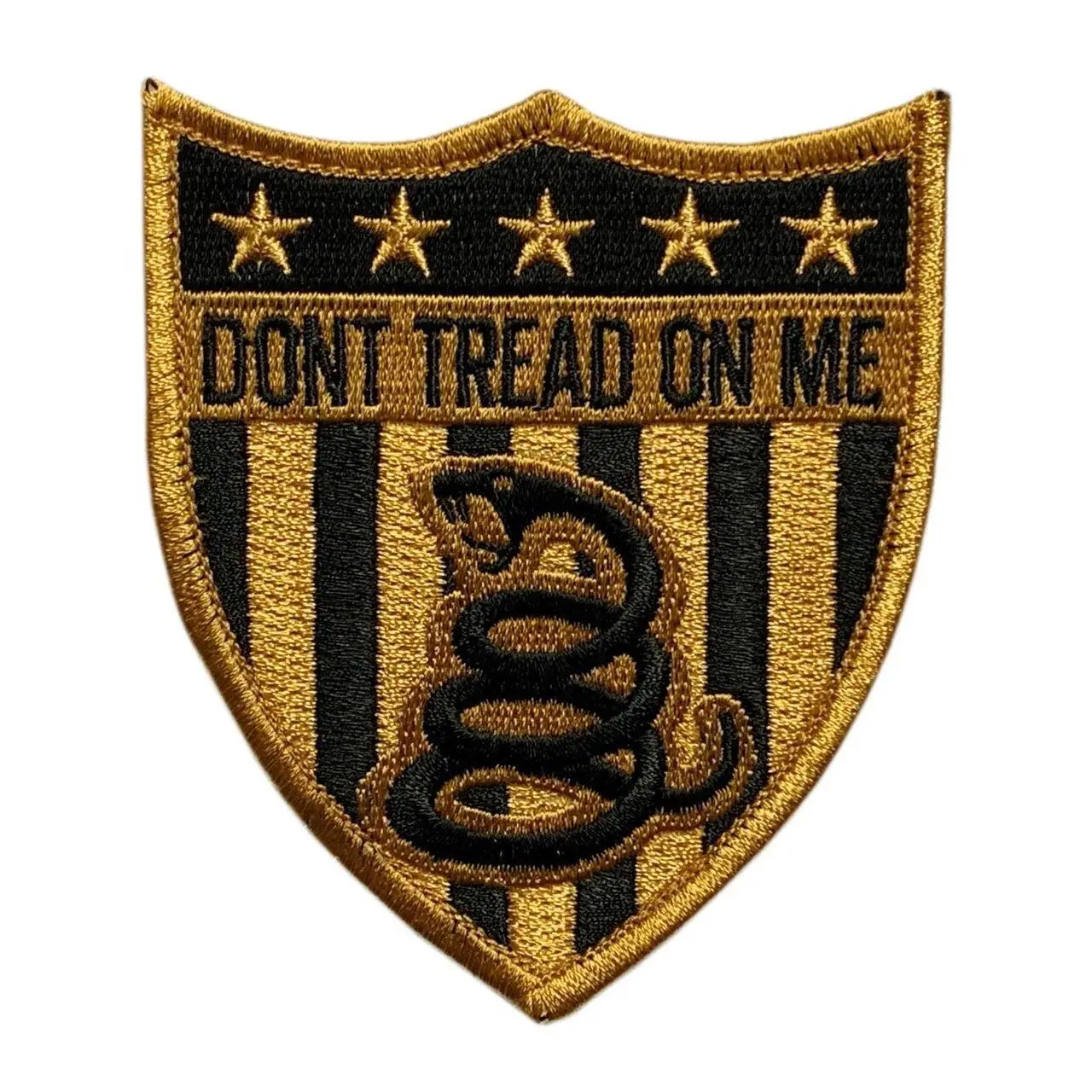 DTOM Dont Tread On Me Gadsden USA Flag Tactical Patch (Hook Fastener -DT15)