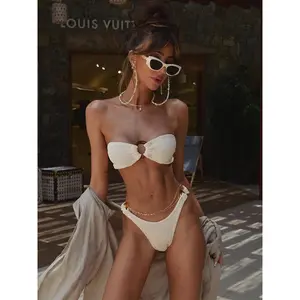 Bandeau ring bikini set