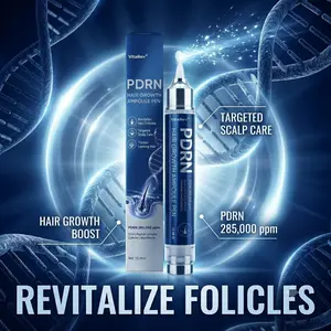 PDRN Hair Growth Ampoule Pen – 285,000ppm PDRN – CICA, Peptide Complex, Caffeine & Niacinamide – Targeted Scalp Care for Thicker, Healthier Hair – 15ml – Precision Applicator