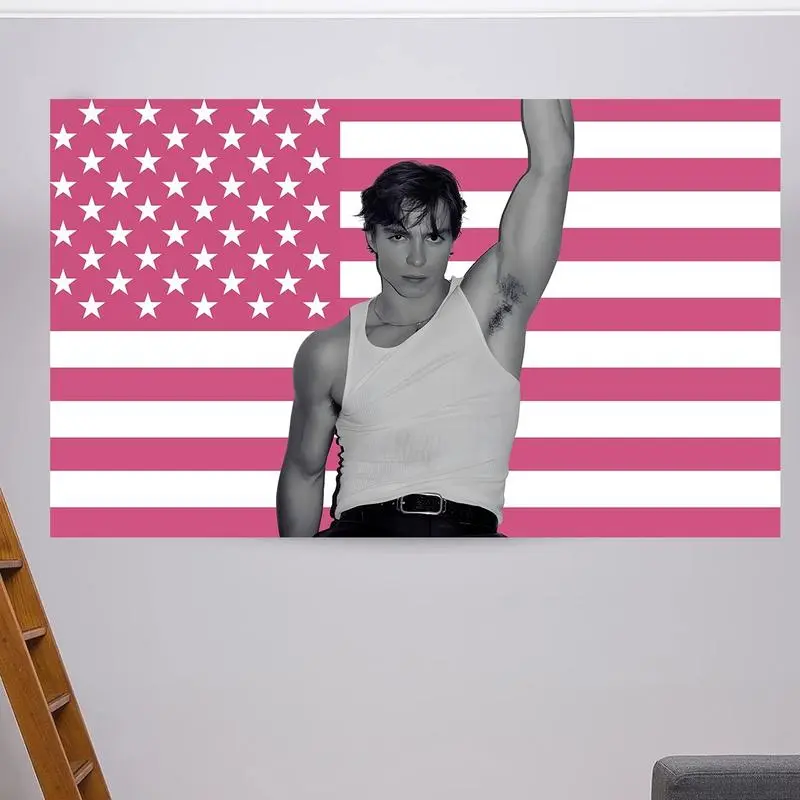 Nicholas Chavez Pink American Tapestry Flag  3x5ft Feet Funny Meme Tapestry DecorPrintLyle Menendez,Monsters,Rafe Cameron  PinkFlag