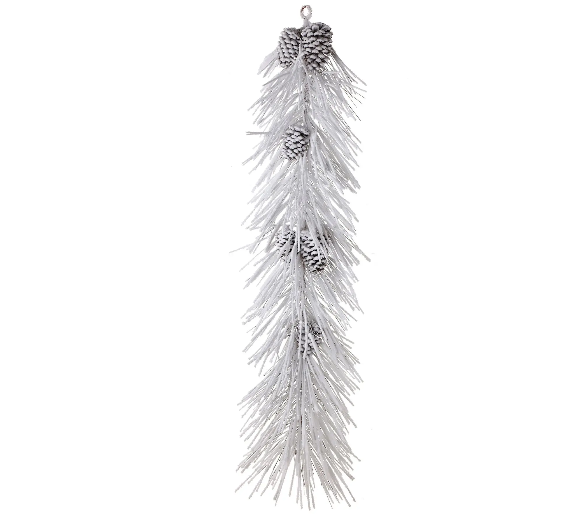 48" Long Snow Pine With Cones Garland by Valerie
