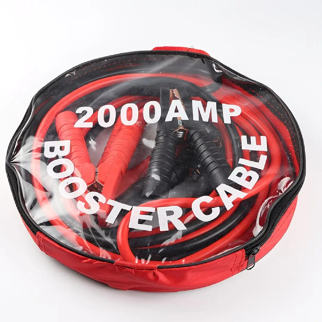 Heavy Duty 2000AMP 157.48inch Car Battery Jumper Booster Cables Jumper Cables Car Truck Jumper Cables Battery Clip Connecting Wire Alligator Clip Pure Copper Jumper Cables Emergency Universal High-Efficiency Car Jumper Cables Durable