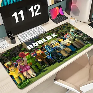 R-Robloxs Mouse Pad Design XXL 1000×500mm 900×400mm 800×400mm 600x300mm Large Gaming Mouse Pad - Extended Mousepad, Thick, Non-Slip Rubber Base Desk Mat with Precision Stitched Edges - Washable Large Desk Pad