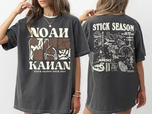 Comfort Color Vintage 2 Sides Stick Season Tour 2023 Tshirt Noah Kahan Stick Season Tour 2023 Tee Kahan Folk Pop Music Country Music Shirt Cotton Crewneck Sweatshirt, Hoodie, Comfort Colors Sweatshirt, Hoodie, Comfort Colors Sand