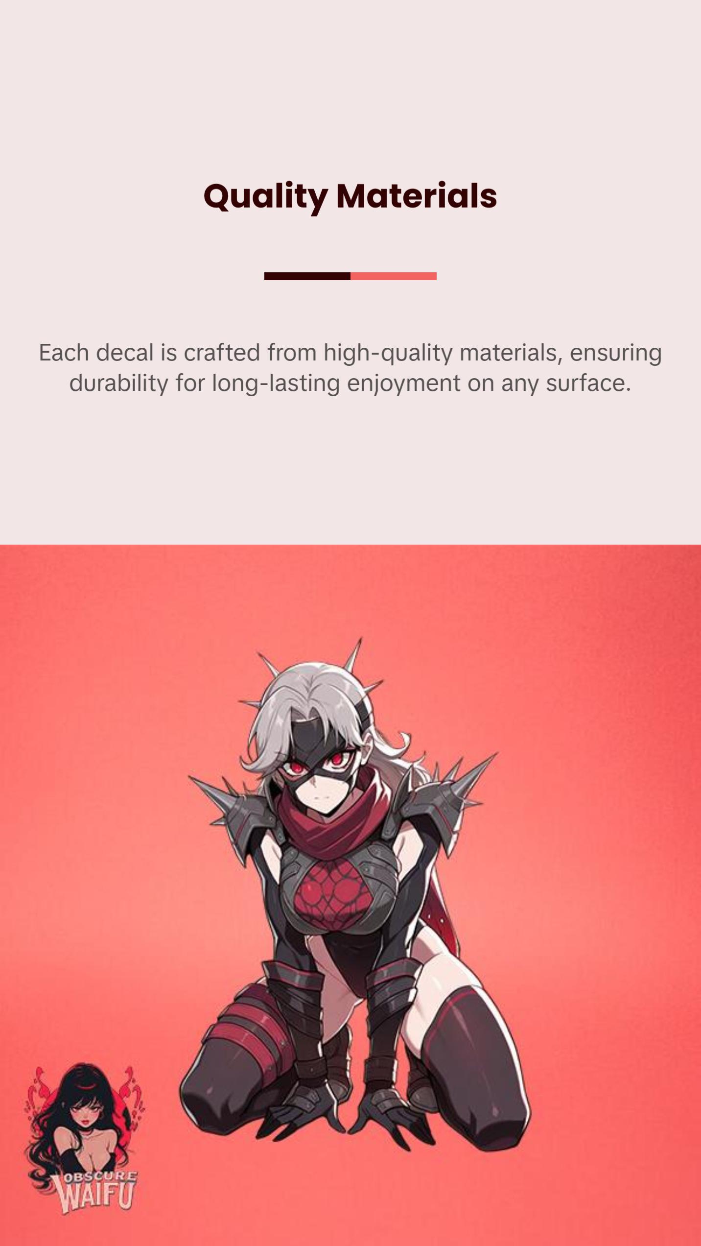 Invisible Woman (MALICE OUTFIT) - Marvelll Rivals Waifu Decal Sticker 4 Pack