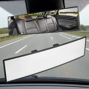 11.8" Panoramic Rear View Mirror - Wide Angle Car Interior Mirror for SUVs & Trucks, Universal Clip-On Design, Clear High-Definition Glass, Quick & Easy Installation