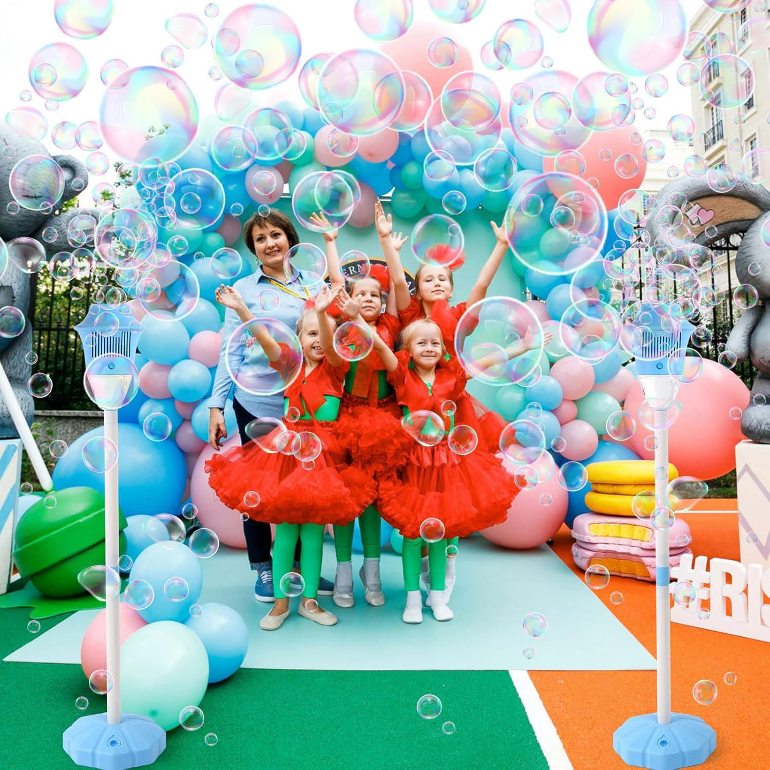 Automatic bubble blowing machine, adjustable height bracket, automatic bubble blowing machine, gifts for boys and girls, Christmas gifts, adult birthday wedding party outdoor toys