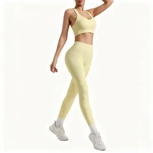 Women's Shape Up 2-Piece Workout Set – Sleeveless Top & High Waist Leggings | Gym, Yoga & Fitness Outfit