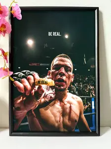 Nate Diaz UFC Fighter MMA Poster| Home decor| Room Decor | Vintage Retro Print| High Quality Print| POSTER UNFRAMED  MMA Nate Conor Mcgregor