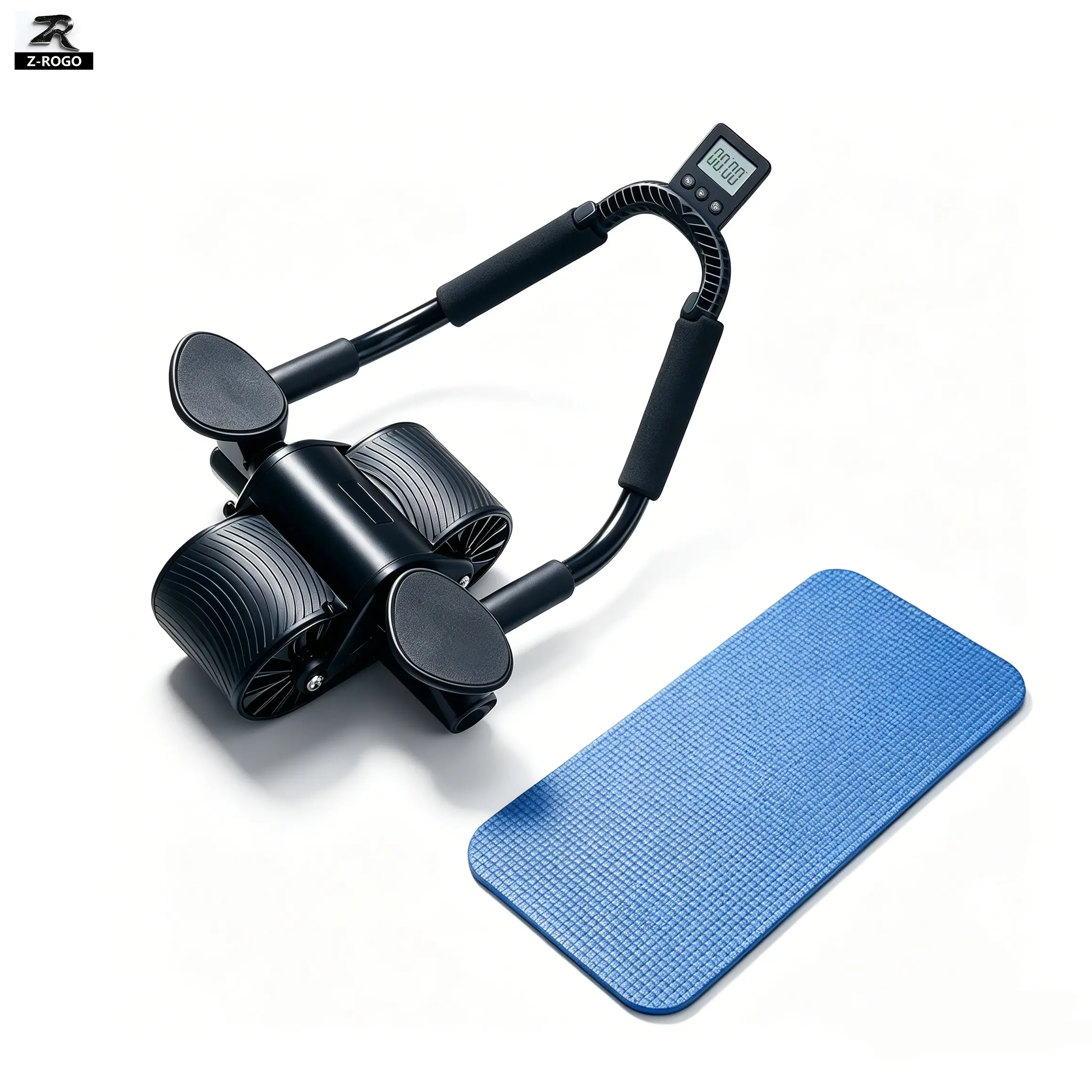 Ab Roller Wheel with Elbow Support | Automatic Rebound Core Trainer | Unisex Core Workout Equipment for Core & Full Body Training, Home Gym Fitness for Men & Women, Perfect Gift for Gym Lovers
