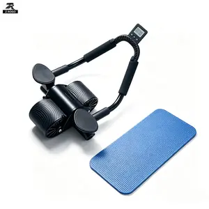 Ab Roller Wheel with Elbow Support | Automatic Rebound Core Trainer | Unisex Core Workout Equipment for Core & Full Body Training, Home Gym Fitness for Men & Women, Perfect Gift for Gym Lovers