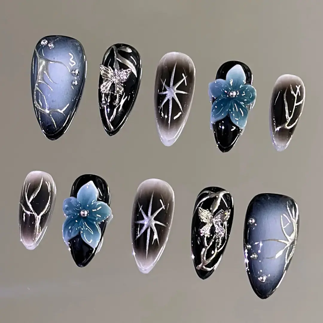 100% Handcrafted 3D Press-On Nails | Reusable, Long-Lasting, Salon-Quality