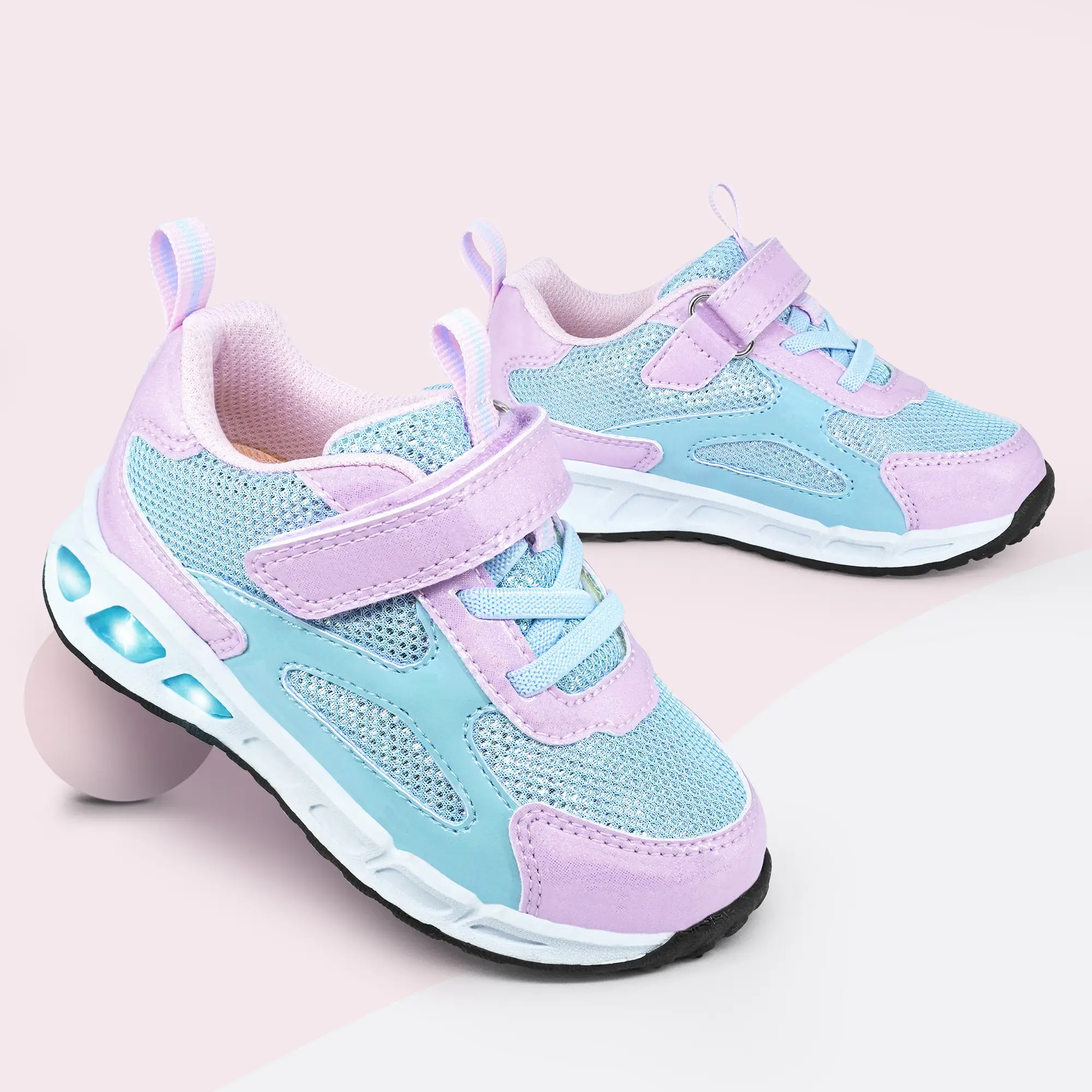 Children's LED Light Up Shoes Christmas- Breathable Mesh, Halloween Comfortable, Lightweight Flashing Sneakers for Toddlers and Young Kids