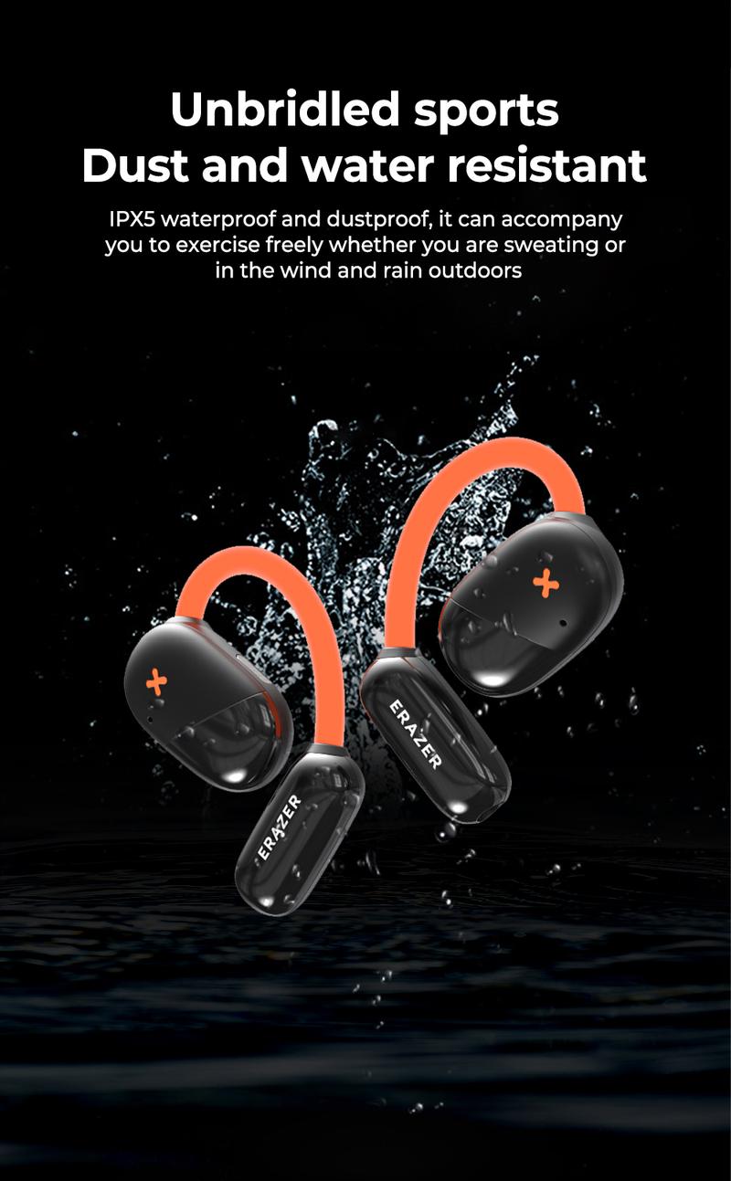 ERAZER XF33 OWS Wireless Bluetooth 5.4 Earphones Luminous Headphones HIFI Sound Quality Music Full Color Display Touch Screen Gaming Headsets Built-in Mic Earbuds Compatible with Phone Computer ERAZER XF33 OWS Wireless Bluetooth 5.4 Earphones Luminous Headphones HIFI Sound Quality Music Full Color Display Touch Screen Gaming Headsets Built-in Mic Earbuds Compatible with Phone Computer