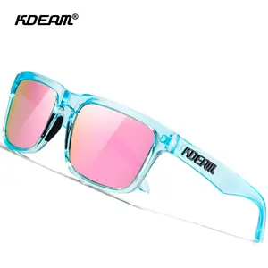 2025 KDEAM Polarized Sunglasses For Men Women Fashion Unisex Brand Trendy Outdoor Eyewear For Couple Mirror Red Lens With Case
