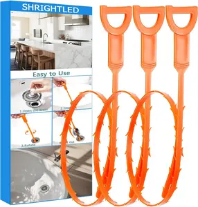 3 Pack Drain Cleaner Hair Remover – Flexible Drain Snake Clog Remover Tool for Kitchen Sink, Bathroom Tub & Toilet | Ideal Gift for Valentine’s, Advent Calendar, Easter & New Year
