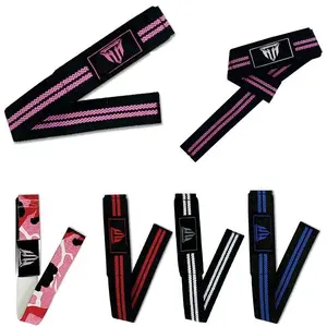 MT Padded Wrist Support Straps | Adjustable Cotton Gym Wristbands for Weightlifting & Powerlifting | Unisex Professional Lifting Straps with Padding