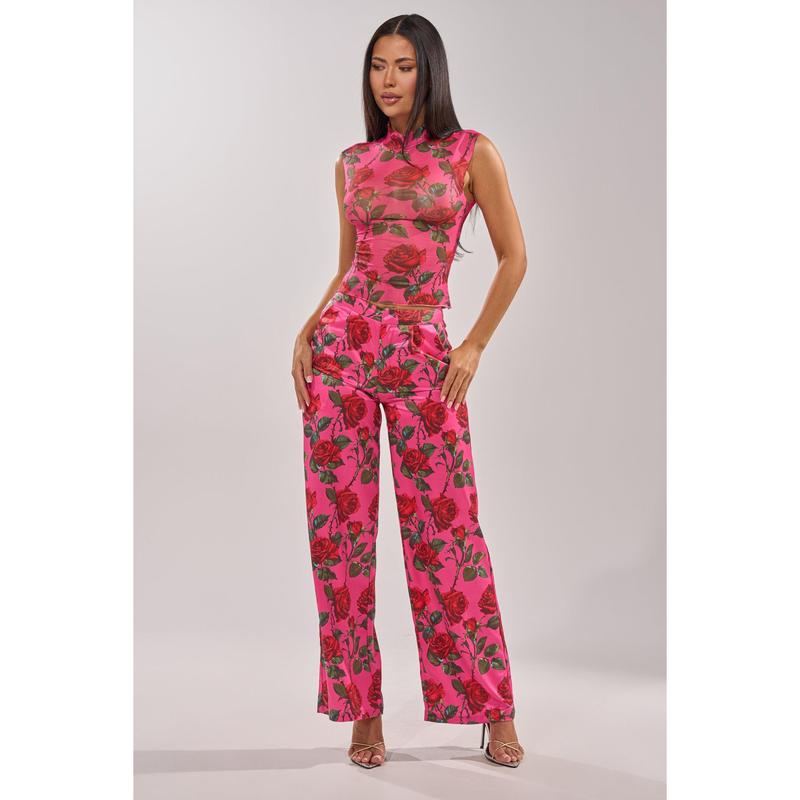 DOZEN ROSES MESH TOP