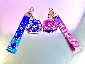 Kawaii Kitsune Chibis - Lanyard Keychains