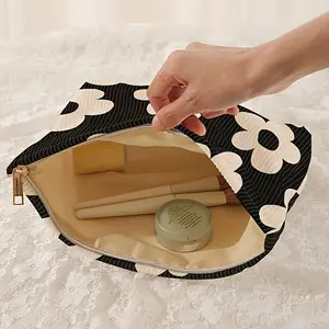 Cute Floral Makeup Bag, Stylish Cosmetic Pouch for Travel & Daily Use Cute Floral Makeup Bag, Stylish Cosmetic Pouch for Travel & Daily Use