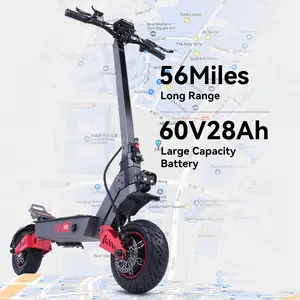 JLM H8 Overseas Warehouse Spot Straight Hair European 6000W Dual-Drive Adult Long-Range  Scooter  Carbon Steel