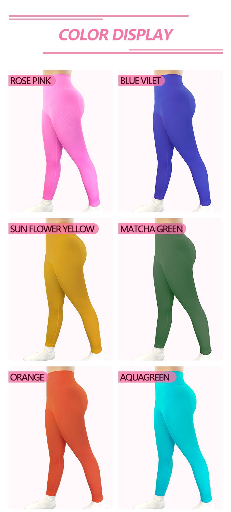 SUOVADUN CK8003 Women’s High Waisted Seamless Yoga Leggings Quick Dry Stretchy Activewear Pants for Fitness Workouts & Casual Wear Soft Breathable Moisture-Wicking Hip-Lifting Athletic Y-Shaped Tummy Control Slimming Legs