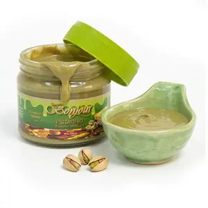 Bonjour Pistachio Kunafa Spread - Authentic Pistachio Cream for Dubai Chocolate Filling - No Artificial Flavours - Premium Pistachio Butter for Dubai Chocolate, Sweet & Savory Dishes, 10.58oz (300g)
