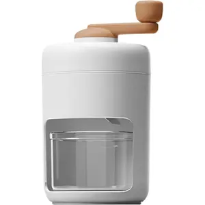 Manual Ice Machine for Kitchen Or Street Vending Stainless Steels Crusher for Cocktails Dessert Ice Crusher Hand Crank Ice Grinder