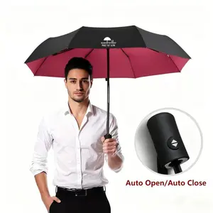 Automatic folding reinforced umbrella for men, business use, durable, windproof, sunproof, UV protection, women's sunshade, sun umbrella, Lightweight Waterproof Umbrella