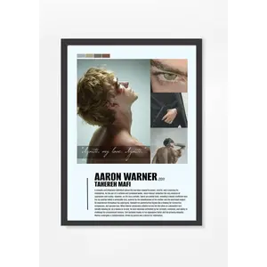 Aaron Warner Signature Character Unframed Poster - Shatter Me Series Fan Art Print - Booktok Trending Aesthetic Wall Decor - Gift for Fantasy Book Lovers