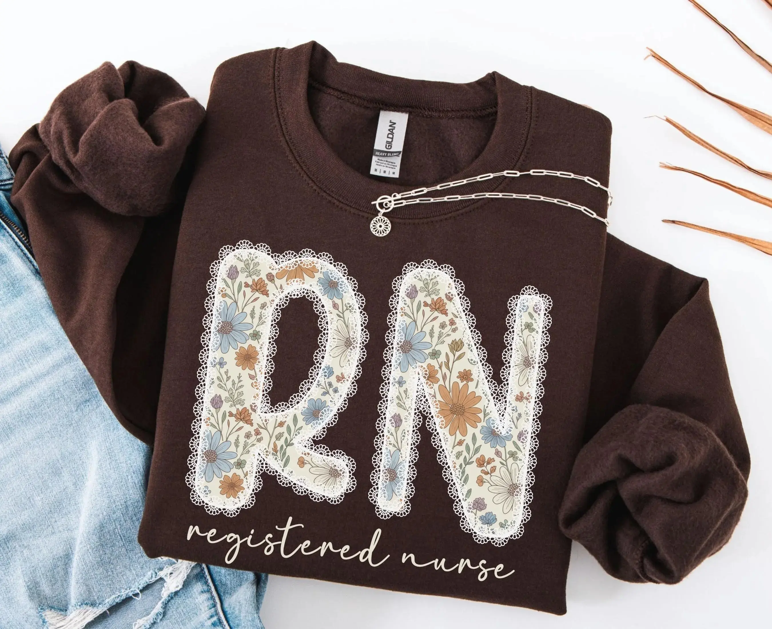 RN Sweatshirt, Registered Nurse T-Shirt, Nurse Graduation Crewneck, RN Work Sweater, Registered Nurse Gift, Nursing School Graduation Gift
