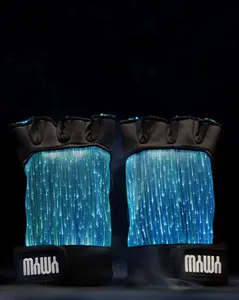 Fiber Optic LED Light Up Gloves – Black