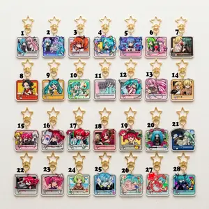 Vocaloid Acrylic keychain, Miku Keychains, Perfect For Bags, Keys, Or Gifts.