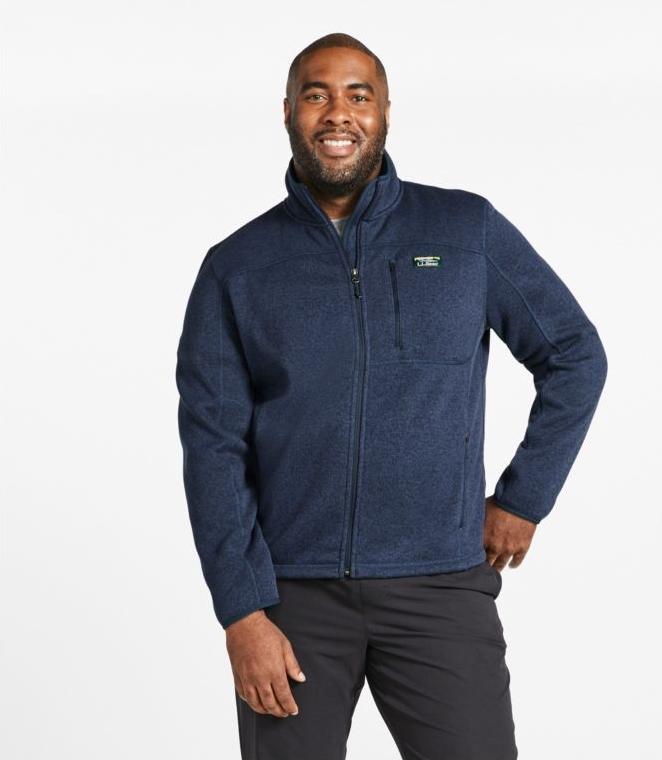 Men's L.L.Bean Sweater Fleece Full-Zip Jacket, Size Range: Regular - New 100% - The biggest flash sale!!