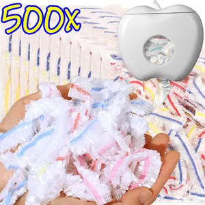 Plastic Disposable Food Cover Colorful Elastic Wrap Food Covers Fresh-keeping Lid Plate Kitchen Nylon Packaging Bags Storage Bag Containers Transparent Containers Transparent Containers Transparent Utensils Bowls Preservation