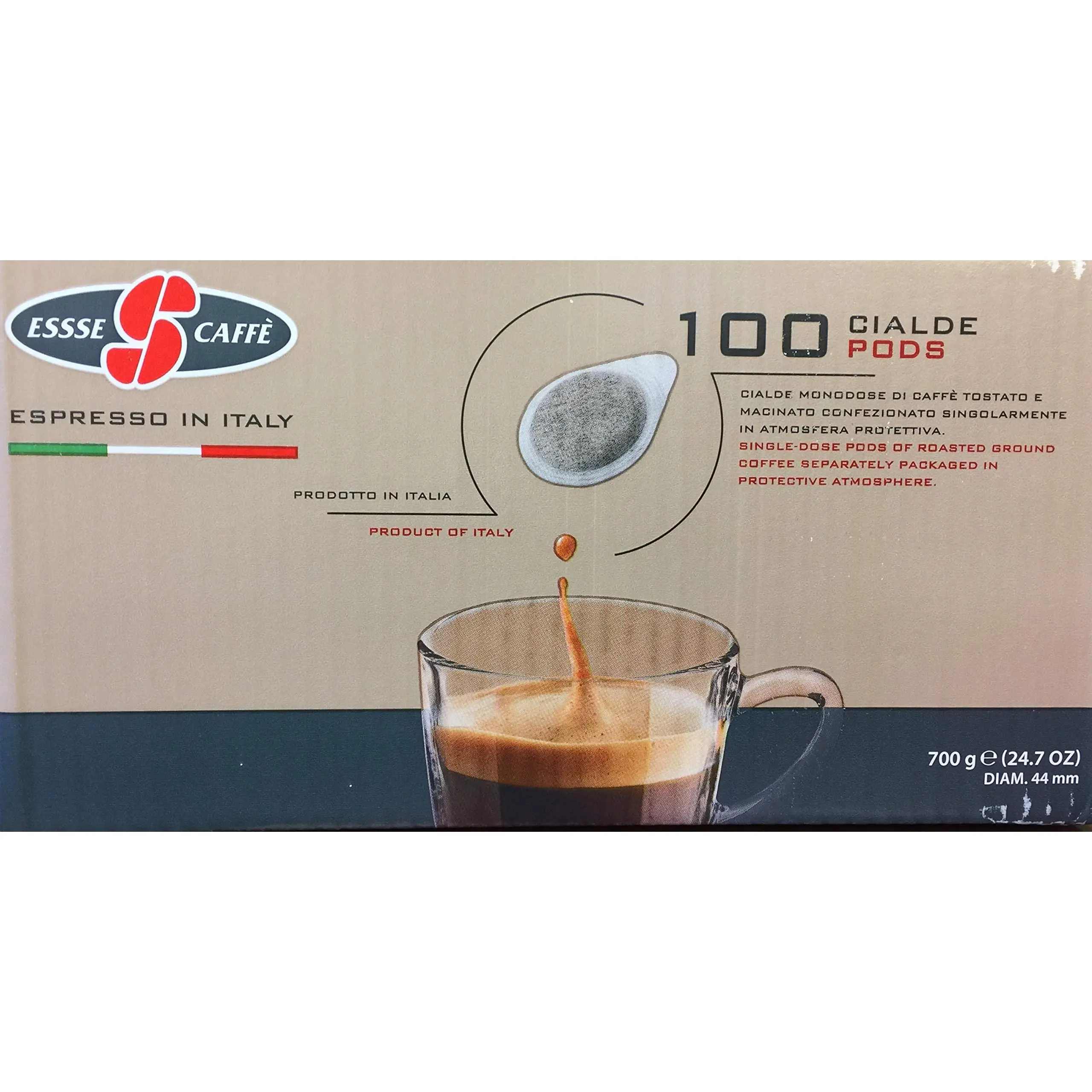 Essse Caffe Intenso Roast Cialde Pods 100CT