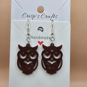 92) Owl Earrings