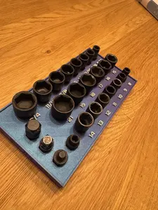 Milwaukee Insider Socket Organizer SAE & Metric w/ ALL ADAPTERS