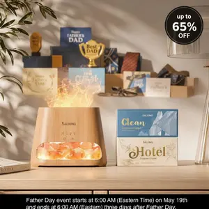 【TikTok Shop Weekly Deals】2-in-1 Himalayan Salt Lamp Diffuser, Cool Mist Humidifier, Pure Himalayan Salt, Ultrasonic Essential Oil Diffuser with Ambient Glow,  For( Bedroom/Office/Bathroom/Car);As(Gift / Mood Relief / Home Decoration)