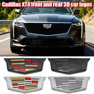 Cadillac Car Front & Rear Emblem Decoration, Scratch-Resistant Durable Hood Badge Replacement, Fits Xt4 Models, Exterior Modification Accessories