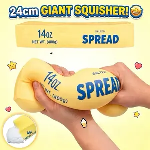 Butter Squish Stick Fidget Toy – Super Soft Butter-Like Dough Texture, Slow Rising Squishy, Satisfying Squeeze & Stretch Stress Relief Toy, ASMR Sensory Fidget for Anxiety, Desk Toy for Kids 3+ & Adults